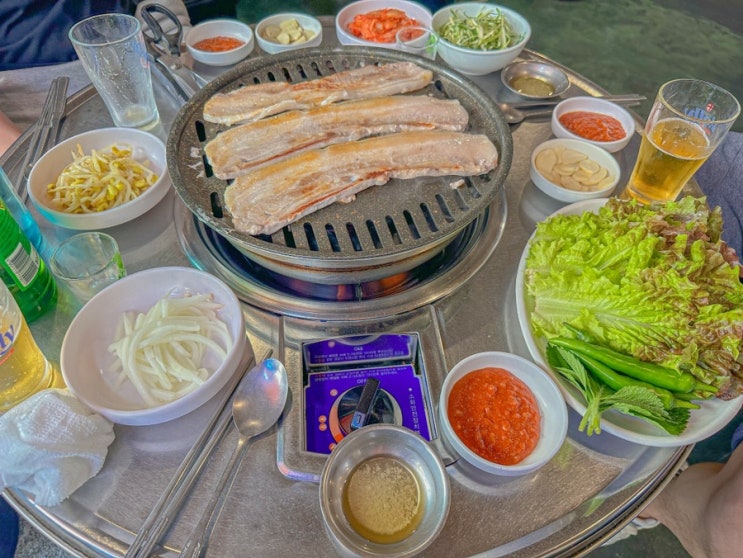 [흥부농장] 자양동 야장분위기에 저렴한 삼겹살맛집