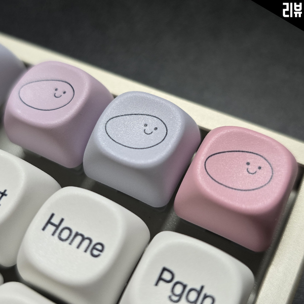 페블온 MOA키캡 보라색키보드 스타일로 데스크테리어 꾸미기