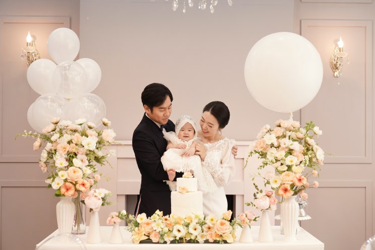 천안 소규모돌잔치 엄마원피스 돌아기드레스 준비 완벽한 마로브블랑쉬