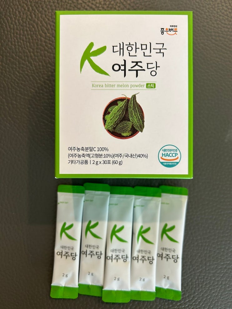 식물성 인슐린 함유 좋은버릇 대한민국 여주당