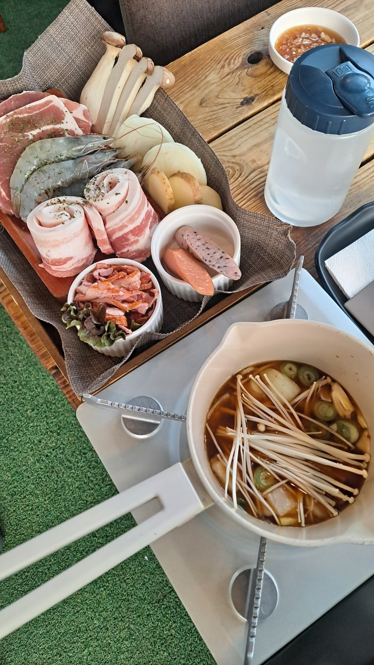 바베큐무한리필과 아침조식이 있는 강화도숙소 라르고빌리조트 감동