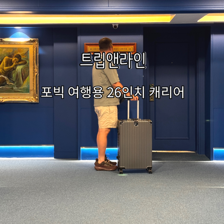 [캐리어 26인치 추천] 5년 무상AS까지 가능한 트립앤라인 포빅 캐리어와 함께한 서울 1박2일 호캉스 후기