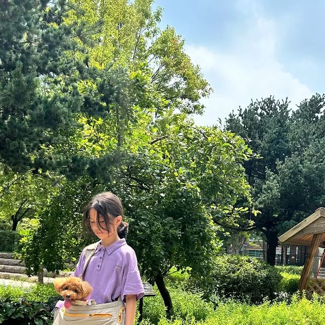 러블리♡ on Instagram: "#광고 우리코코랑 외출할때 #강아지이동가방 은 필수! 편안한 소재와 안감으로 시원하고 가벼운 이동가방 준비했어요 코코랑 두번째 여행 계획 하고 있는데 비행기도