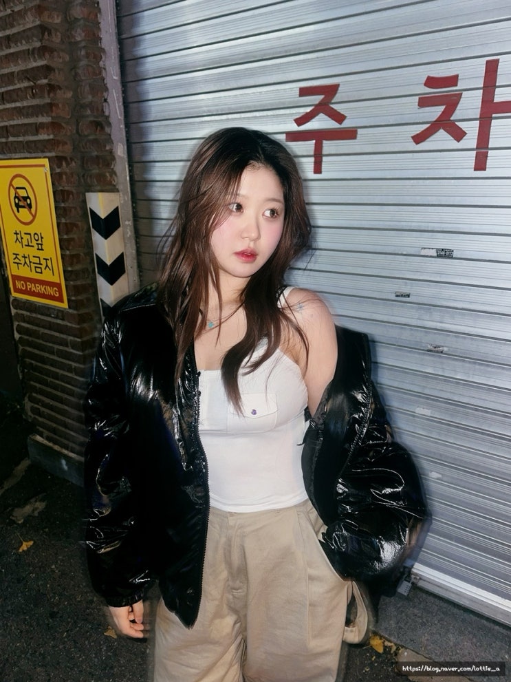 겨울 유광 패딩 추천 아이러니포르노 에센셜 카라 숏패딩 후기
