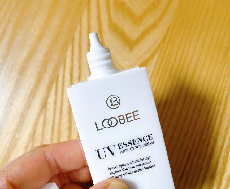 비건선크림 루이비 loobee 끈적임, 백탁없는 자연스런 톤업까지