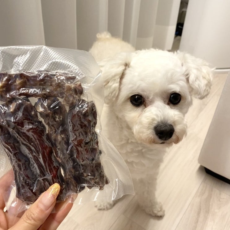 행복하개 희희멍멍 강아지수제간식쇼핑몰에서 강아지오리목뼈 시켰어요