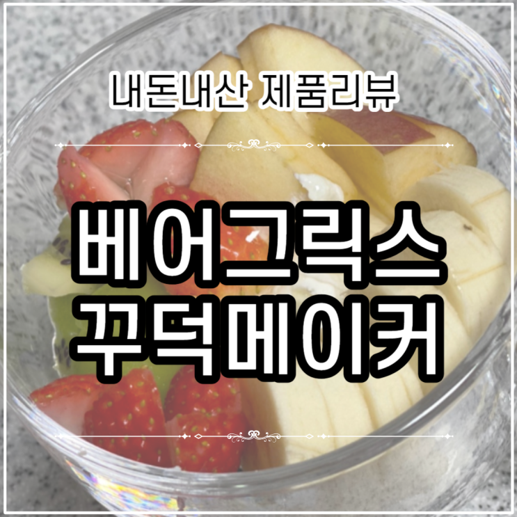 베어그릭스 꾸덕메이커 내돈내산 후기 | 홈메이드 그릭요거트 만들기