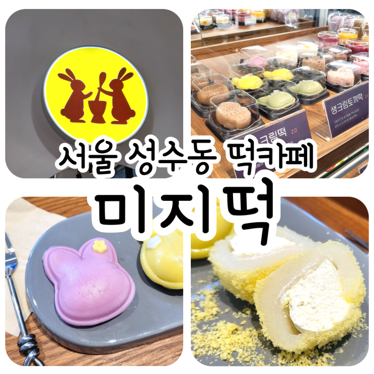 떡카페 미지떡 방문 후기 / 성수동 떡맛집 추천