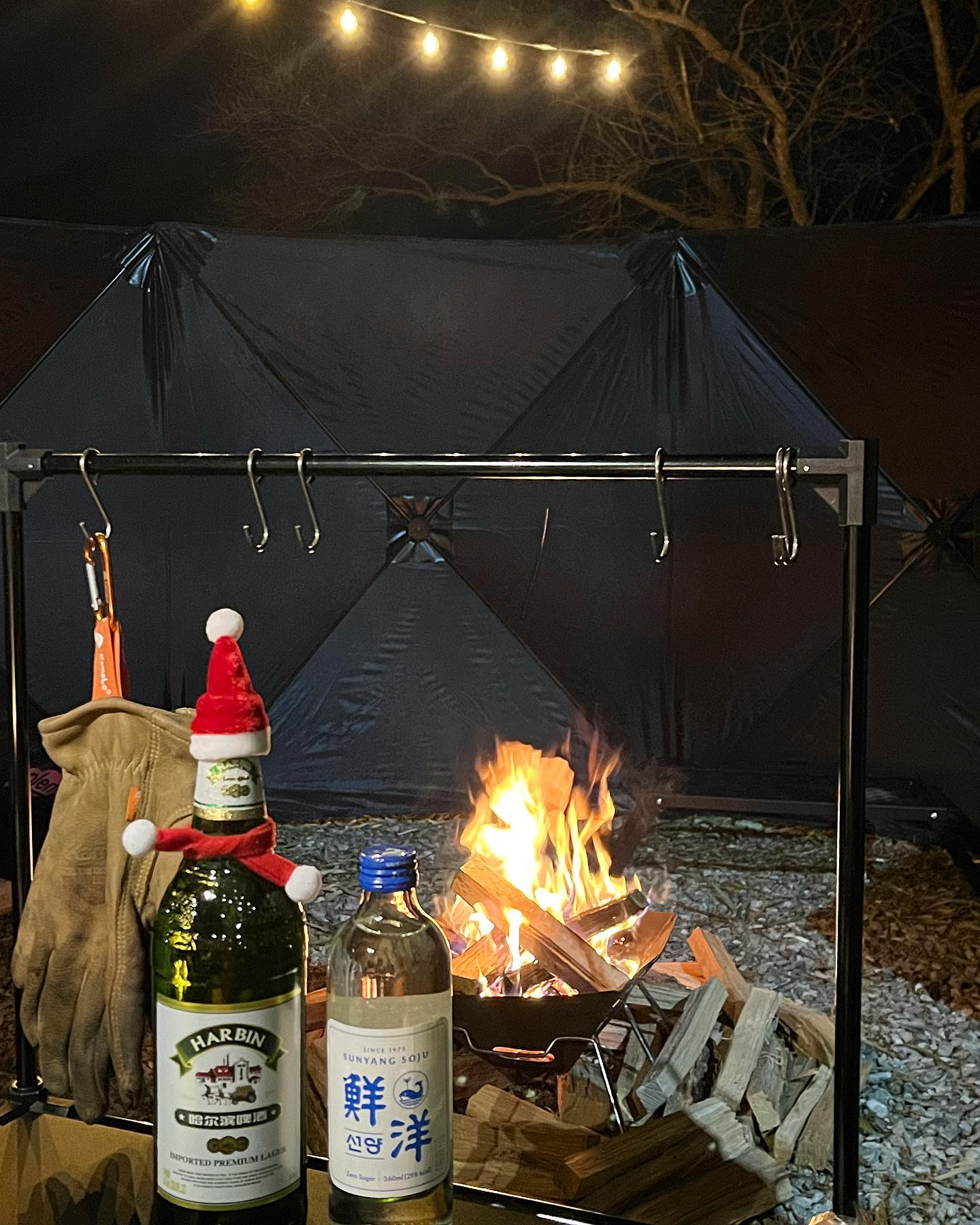 겨울 막캠! 솔솔 내리는 눈까지 예뻤던 날🎄🤍