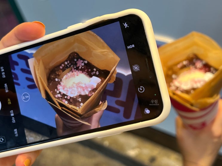 홍대 크레페 포장까지 해온 맛집 달꽃크레페