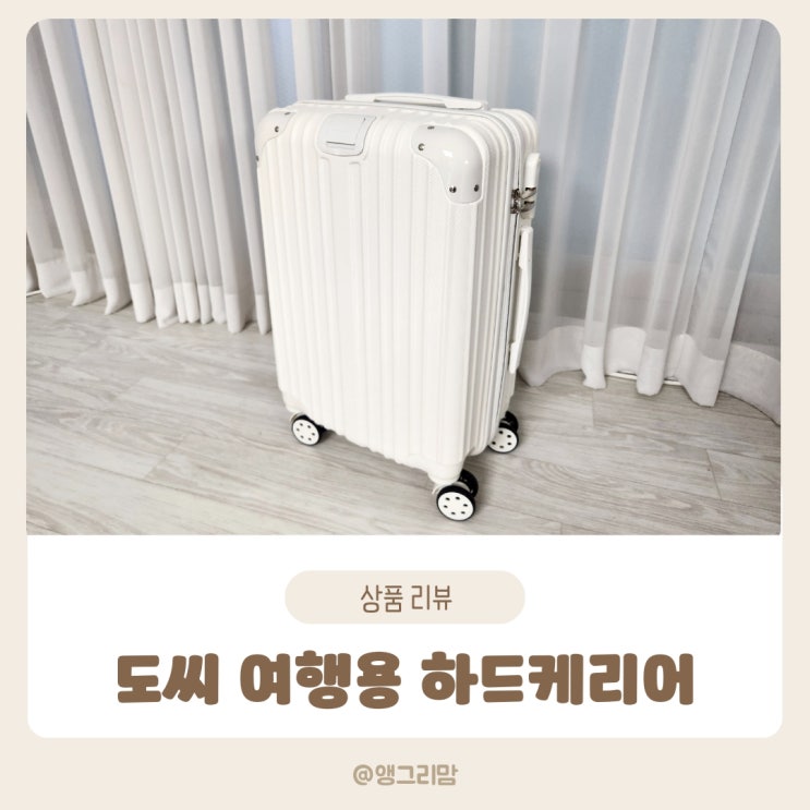 도씨 여행용 클리어 하드 캐리어 여행 가방 준비