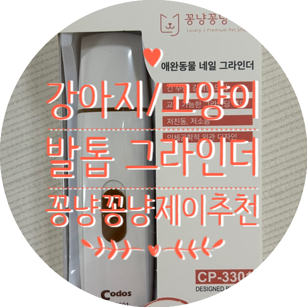 강아지 발톱깎이 꽁냥꽁냥 제이 발톱 그라인더 추천