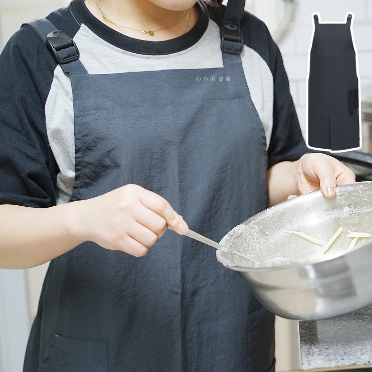 븟 BEUT 웨크웨어 앞치마추천 에어로 H스트랩 먹색
