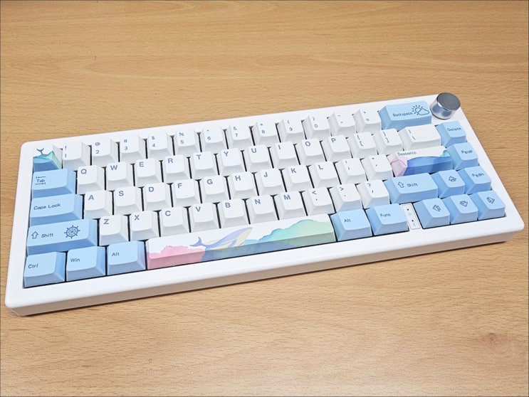 파스텔톤 한글키캡 추천 페블온 블루밍 XDA 한글키캡