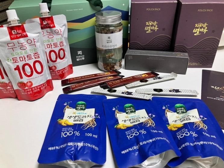지리산별마루 환절기 가족건강 새싹꾸러미 선물세트