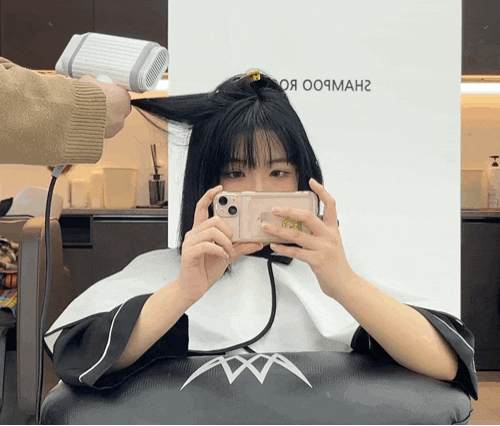 김포미용실 사우동미용실 에이바헤어 김포시청점 탈색 1회 머리에서 블루블랙 염색 솔직후기