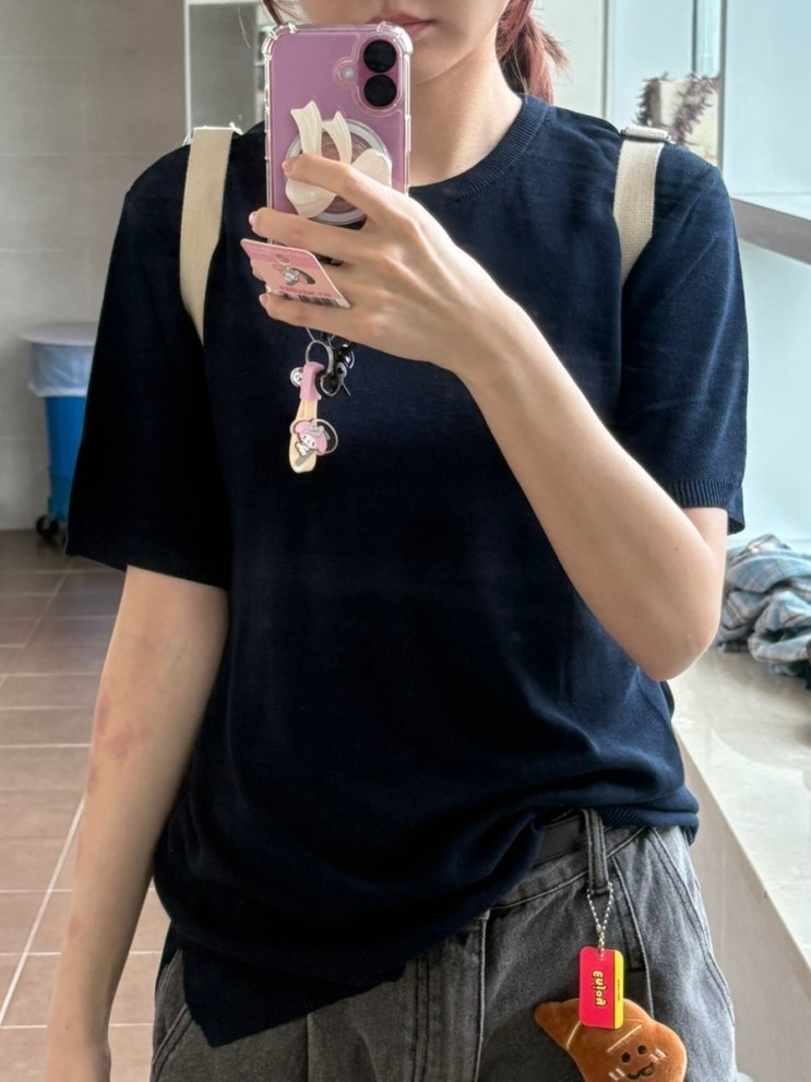 아이러니포르노 화이트라인 쿨니트로 여름 데일리룩 코디하기