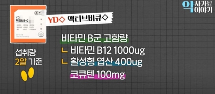 [직장인 피로•고함량 비타민B 선택하는 법]약사 유튜버 '약들약' 추천 비타민B - YDY 액티브비큐텐
