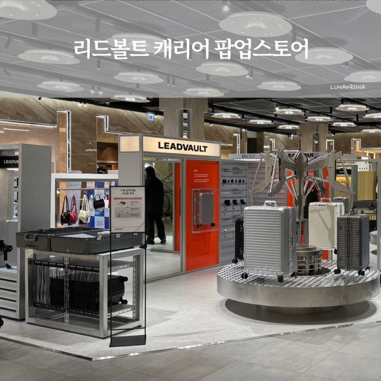 튼튼한 금고형 캐리어 찾는다면? 리드볼트 캐리어 판교 팝업스토어 후기