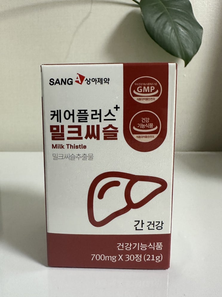 밀크씨슬 추천 상아제약 케어플러스 밀크씨슬 먹어본 후기