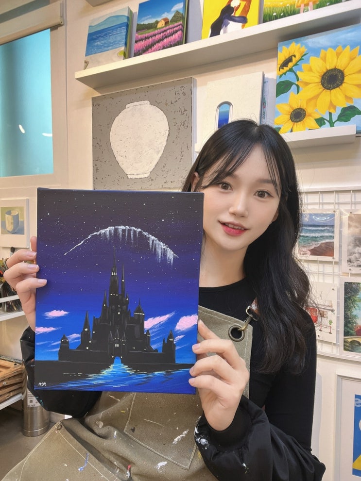 망원동 힐링 데이트 장소 추천 / 아크릴 드로잉 원데이클래스 ♥️ “간격 드로잉스페이스”