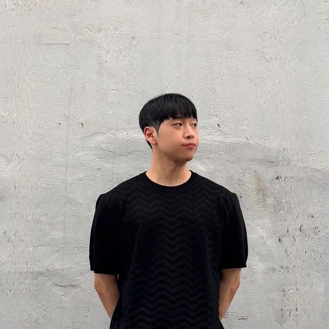 170 옷장 on Instagram: "#광고 @1rony9orno_official 에서 지그재그 패턴 라운드 반팔 니트를 제공 받았습니다 오늘은 깔끔하게😏 라운드 형태의 넥 디자인으로 미니멀한 니트지만 지그재그 패턴이
