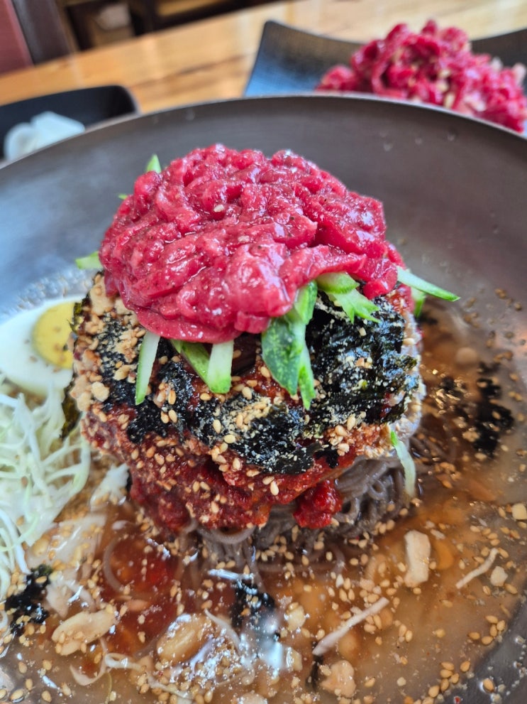 횡성댐맛집 횡성 맛집 조가네 육회막국수