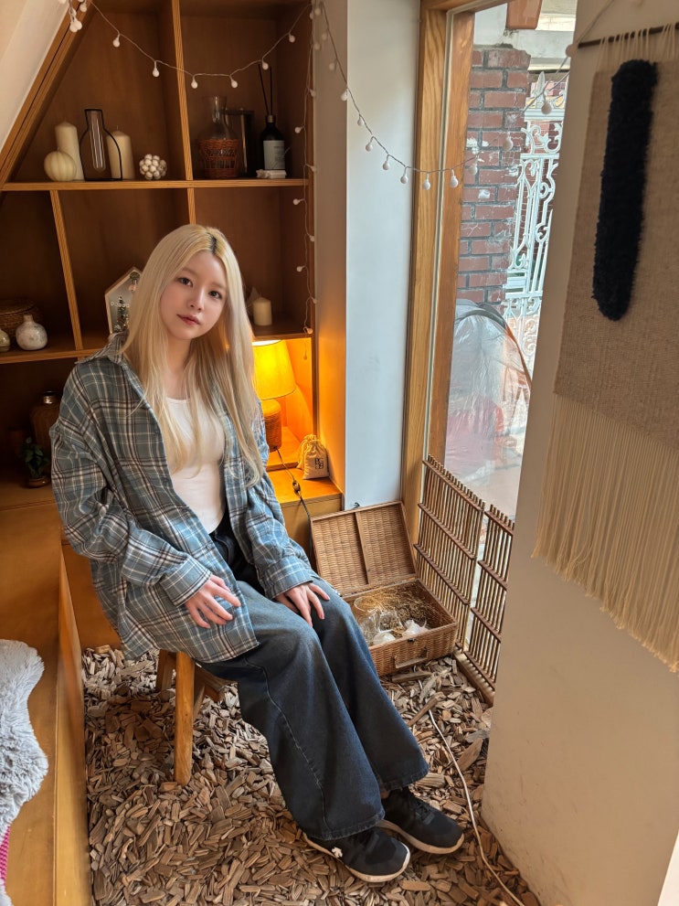 [스탠다드에러] 87-STAN163 빈티지 더티 캣워싱 와이드 데님팬츠 빈티지블루 착용후기 ♥