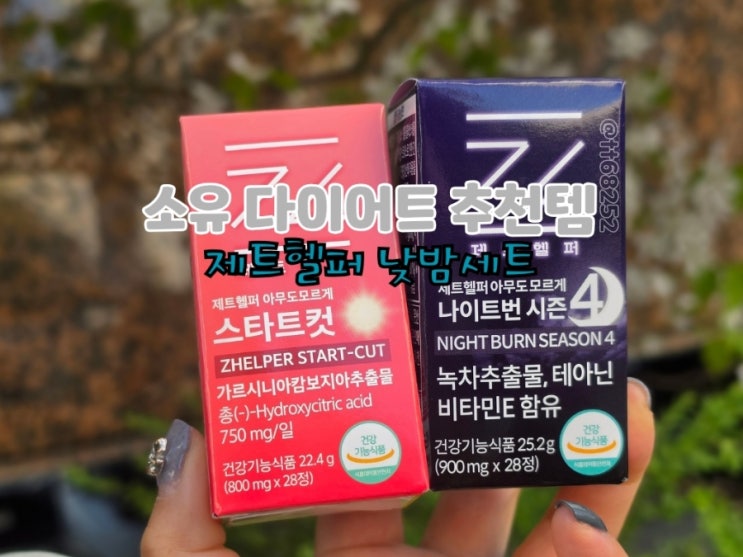 소유 다이어트 추천템ㅣ제트헬퍼 낮밤세트 후기 솔직리뷰