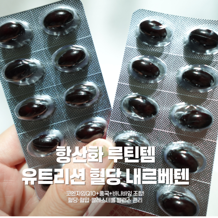 💊항산화부터 혈당·혈압관리까지 한 번에 - 유트리션 혈당 내르베텐 후기