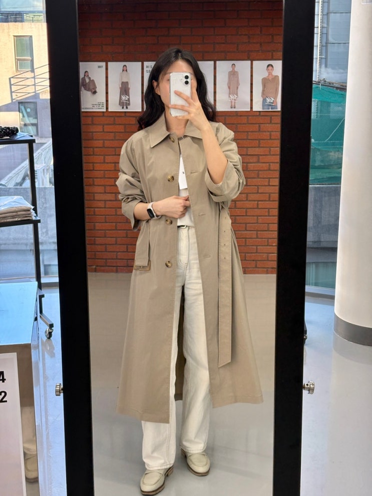 트렌치코트 봄 신상 착용후기 출시일정 @토새 TOSE 성수 팝업스토어