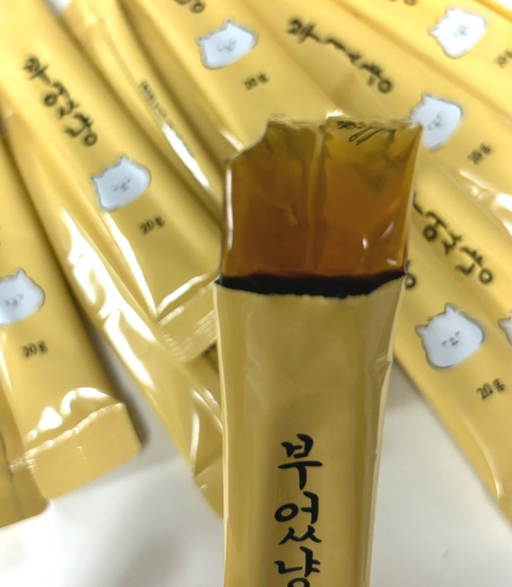부었냥 스틱 젤리 후기, 호박티니아 복합물로 가벼운 하루를 만든 선택