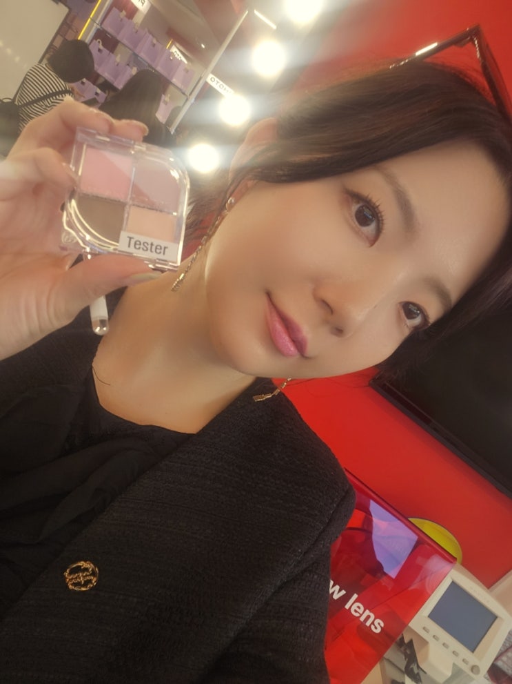 홍대 인플루언서 이홍주 X 블랑디바 팝업스토어 방문기 💄 | 애교살팔레트 체험 후기