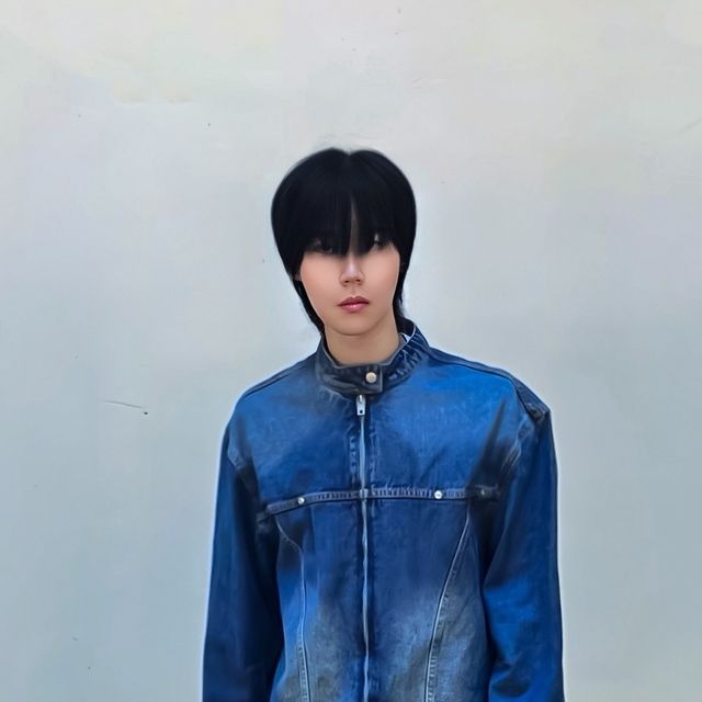 [𝗛𝗘𝗡𝗦𝗘.𝗞𝗜𝗠 𝗡𝗔𝗠 𝗛𝗨𝗡] 패션 • 뷰티 on Instagram: "@lafudgestore @stylemate_official 이번에 라퍼지스토어에서 드로잉 워싱 데님 레이서 자켓을 협찬받았습니다!! 레이싱 스타