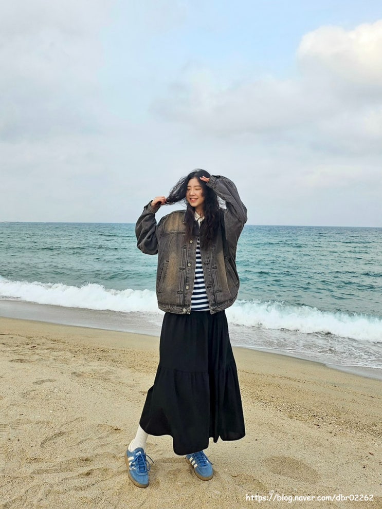 스탠다드에러 솔리드 워싱 홀더 데님자켓 데일리룩 자켓추천