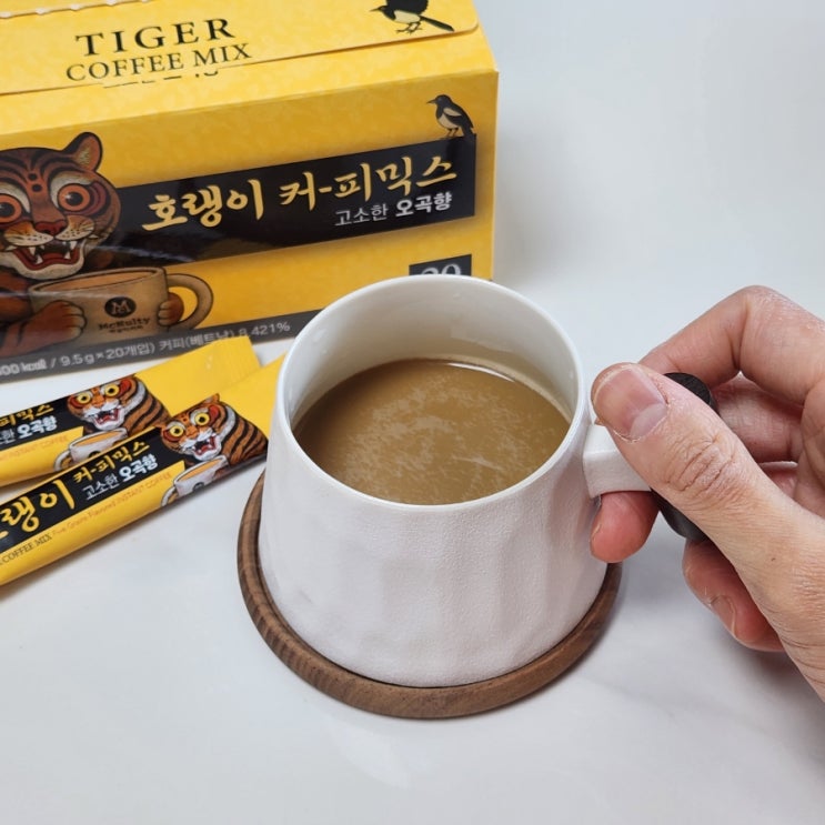 맥널티 호랭이 커피믹스 오곡향 고소달달한 K-Coffee