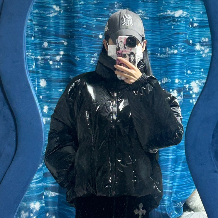 데일리룩 완성! 비바브라운 글로시 숏패딩 후기