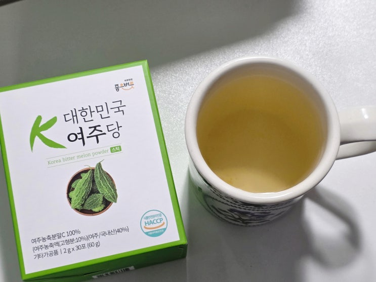 좋은버릇 대한민국 여주당, 간편하게 챙기는 여주분말 스틱