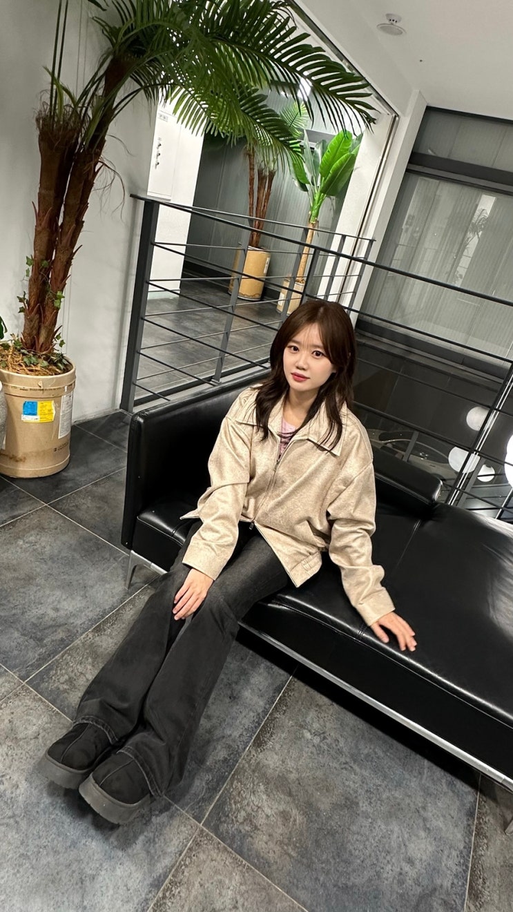 [봄 자켓 추천] 블루종 스웨이드 자켓 / 봄 코디🌸