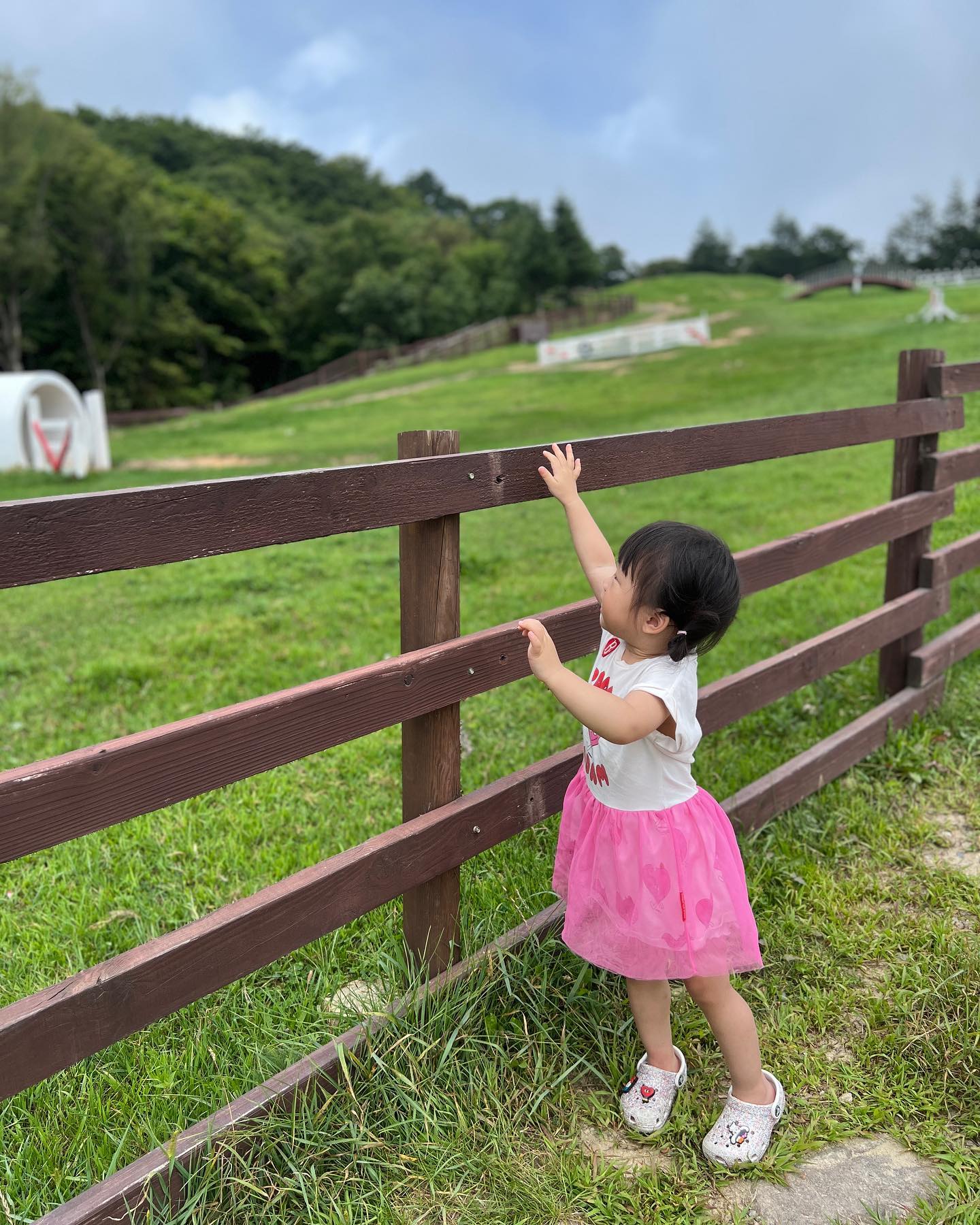 #삼양목장 #양떼목장 
늦여름 다녀왔던 양떼목장 묵은 사진☁️
산꼭대기 안개 자욱해서 비로 앞도 안보이는데 
눈부시던 매직🤪

정말 덥고 비싸고 맛없던 수제버거에 충격받았고 

아직은 양이 무서운 쫄보 로아찌랑 
행복했던 여행 💚

#밀린피드올리기 #가족여행 #육아소통 #육아스타그램 #사랑스로아