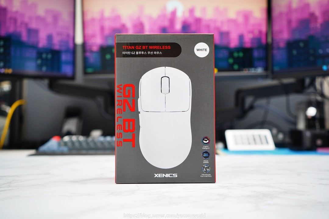 #협찬 #체험단 #필드테스트 

xenics_official 

#제닉스 #게이밍마우스 #무선마우스

제닉스 TITAN GZ WIRELESS 체험을 해 봤습니다.
아직 24년1월기준 출시전 필드테스트로 진행했습니다.

PIXART사의 PAW 3395센서
KAILH GM 80M스위치가 탑재되었고
57g의 초경량 무게, 아담한 사이즈
좌우대칭의 디자인이라 손이 작은 유저도
왼손잡이 유저모두 가볍고 편리하게 사용할 수 있는
유무선마우스에요.

게이밍적인 성능도 우수하지만
USB 리시버를 통한 2.4GHz 연결과
블루투스 연결까지 지원하는 마우스라
게임용도 이외에도 다방면으로 사용하기에도
좋은 가성비 마우스입니다.

자세한 리뷰는 블로그에 있으니
아래 링크를 통해 살펴보세요.

https://blog.naver.com/yacomworld/223320498821