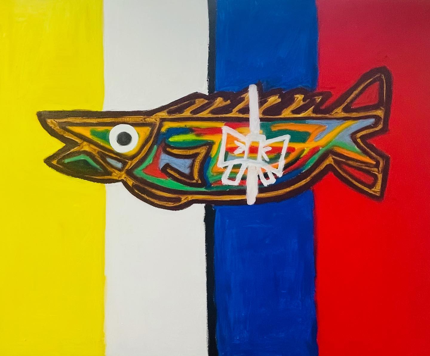 🐟
SaDoSeJa House Fish 92x73 Oil Bar 2023
