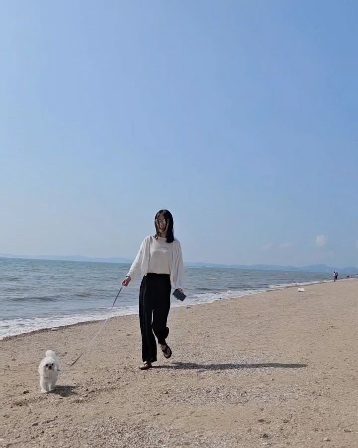 🤍

내 껌딱지 개감자님이랑 🫶
.
.
.

#멍스타그램 #말티즈감자 #반려견일상
#지난주말 #제부도 #여행