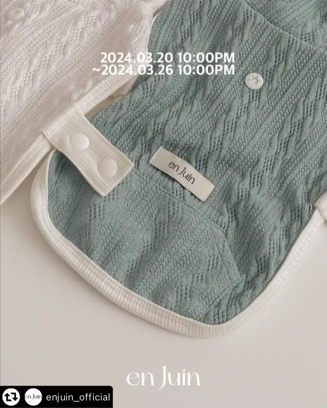 #리그램 - enjuin_official by get_multi_repost
[🎁앙쥬앙 enJuin 런칭 이벤트🎁]

enJuin 2024SS 시즌 첫번째 제품을 친구들에게 널리 알려주세요!

💌이벤트 참여 방법
 🤍 enjuin_official 앙쥬앙 계정 팔로우
 🤍 해당 게시글 좋아요 + 캡쳐 후 리그램
 🤍 댓글에 친구 태그해서 원하는 컬러 적기

💌기간
 🤍이벤트기간: 2024.03.26 PM10시까지
 🤍당첨자 발표: 3/27 PM3시
 🤍당첨된 3분께 앙쥬앙의 판쵸를 드립니다
 

판쵸 디자인을 더 자세히 보고싶다면 프로필 링크에서 확인해주세요😘

#enjuin #앙쥬앙