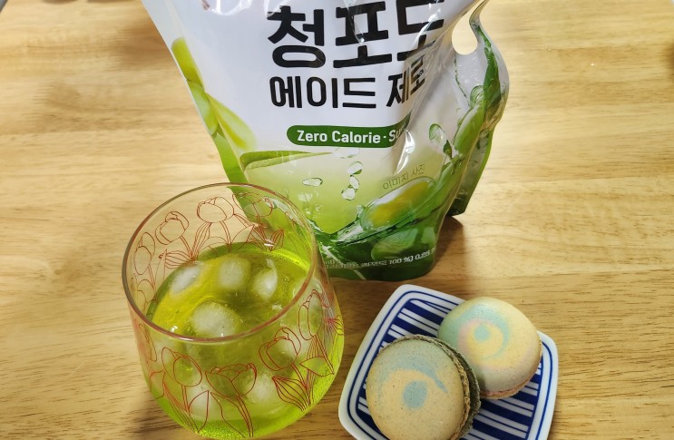 맥널티 제로칼로리 1리터 음료(청포도 에이드 제로)