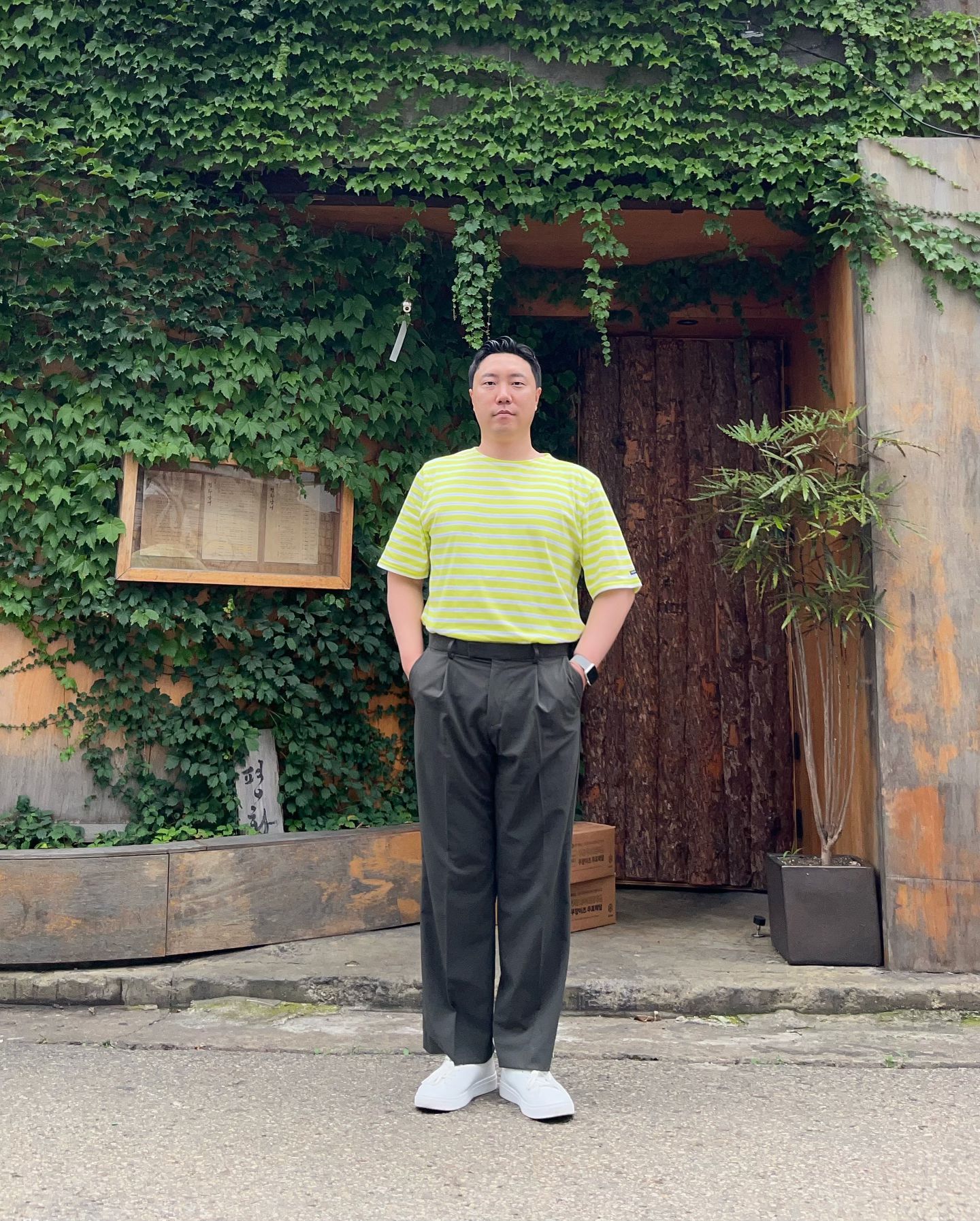 노랑 스트라이프 은근 좋음