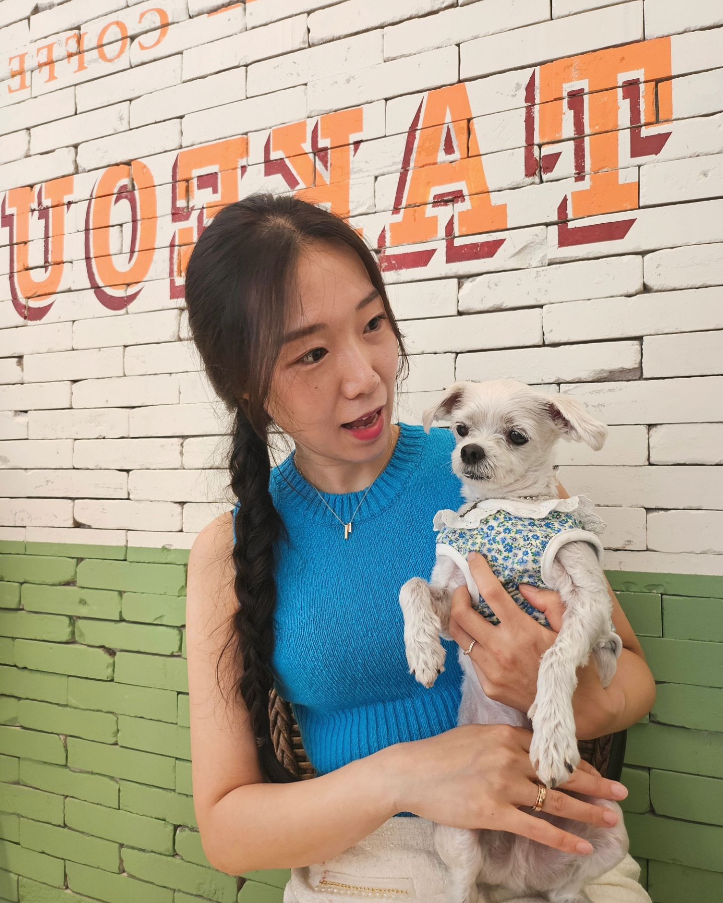 🏤☕️🌿🐶🩵
오늘 테라스에는 못앉겠더라🥵
