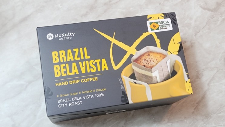 고소한 아몬드 향이나는 맥널티 핸드드립 싱글오리진 원두 드립백 추천!