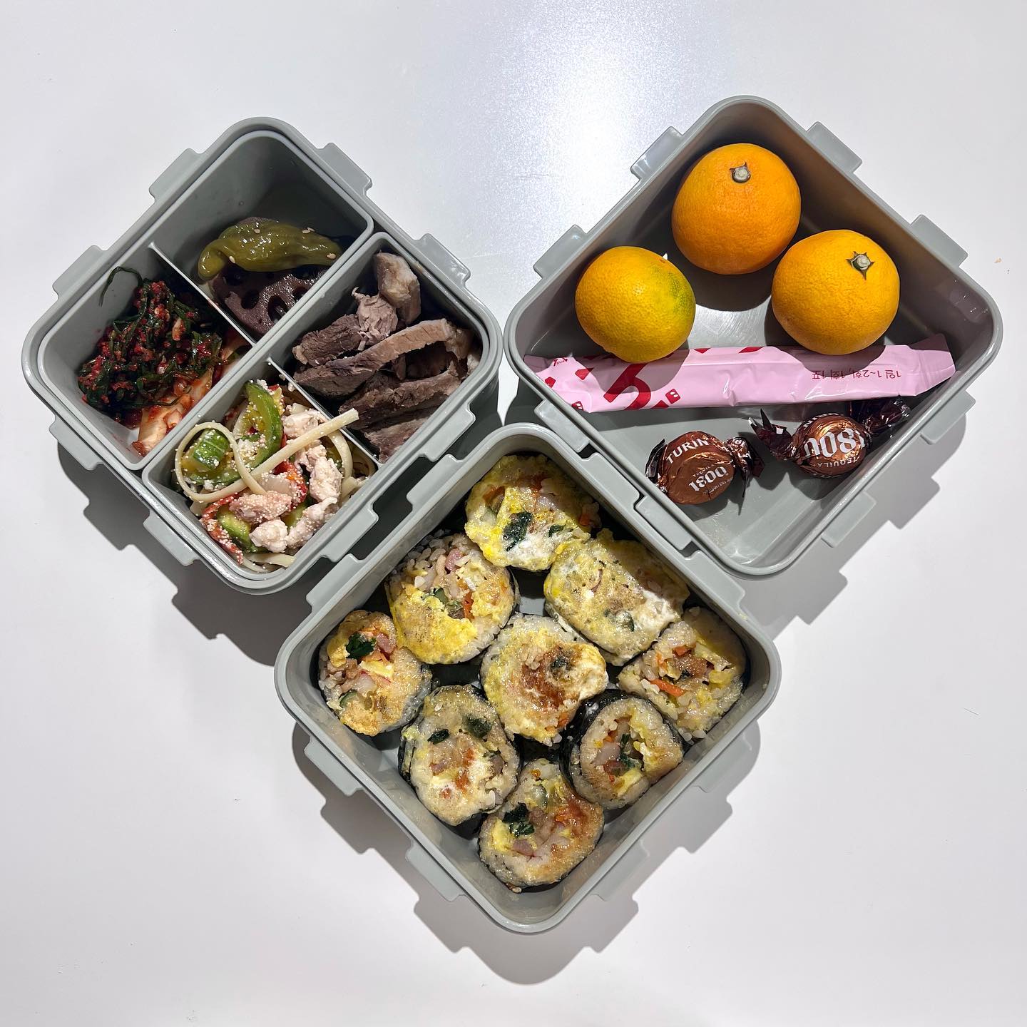 이번주 남편 점심 도시락🍱 연차낸 금욜 빼고 다 싸드렸다☺️☺️ 새벽 6시에 아침 차려드리고 도시락까지 싸는 나,,,꽤나 멋진 주부인걸..? 훗🙋‍♀️