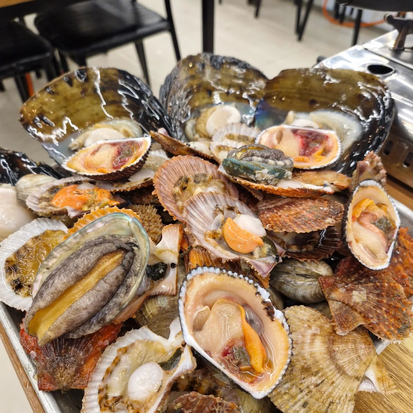 보령 대천해수욕장 머드축제 대표먹거리 하면 빼놓을수가 없는 조개구이 
올해는 해동조개구이 초이스
바닷가라 그런지 싱싱그자체~~~~
샐러드바에 꼬치랑 삼겹살도 준비되어있어 다양하게 즐길수있어요

#충남맛집 #보령맛집 #보령조개구이 #대천맛집 #대천해수욕장맛집 #대천조개구이 #대천해수욕장조개구이 #신흑동맛집 #보령머드축제  #보령조개구이 #해동조개구이